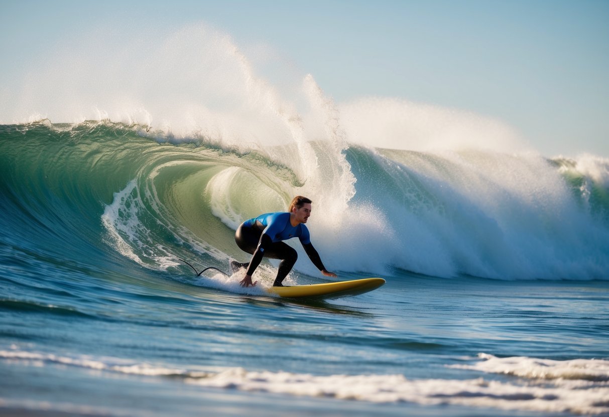 Golden sand, rolling waves, and clear blue skies create the perfect backdrop for adaptive surfing at Virginia Beach, Virginia's top 6 beaches