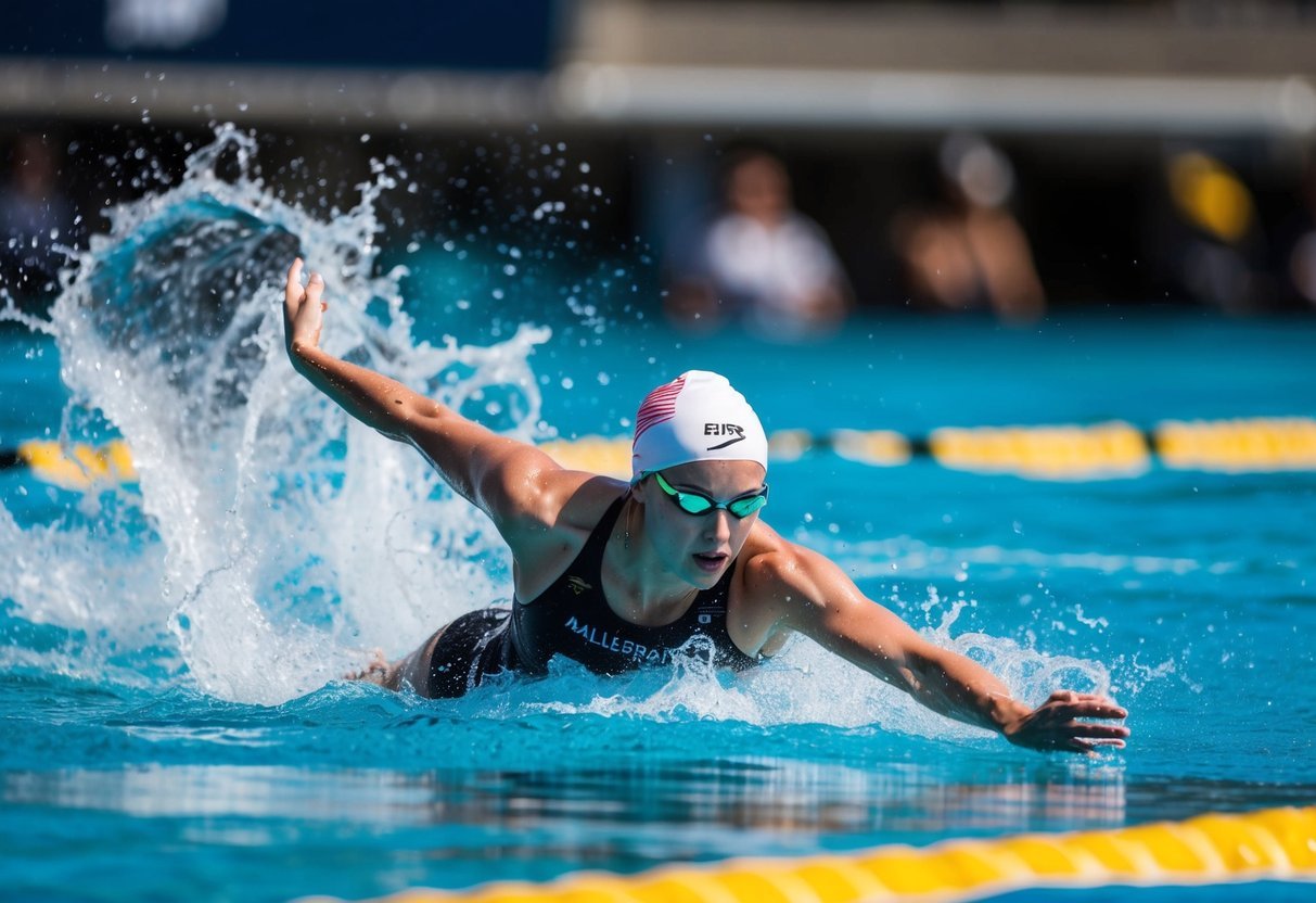 Mallory Weggemann glides through the water, her powerful strokes propelling her forward with determination and grace.</p><p>The water ripples around her as she surges ahead, a symbol of strength and resilience